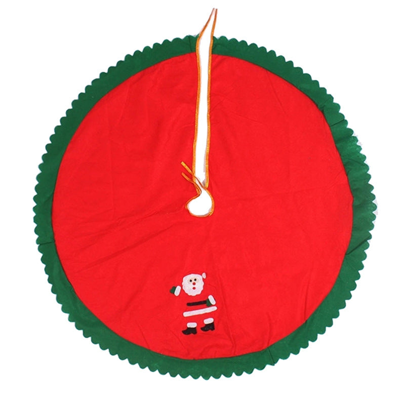 90CM Non-Woven Christmas Tree Skirt - Holiday Decoration Supplies & Gifts