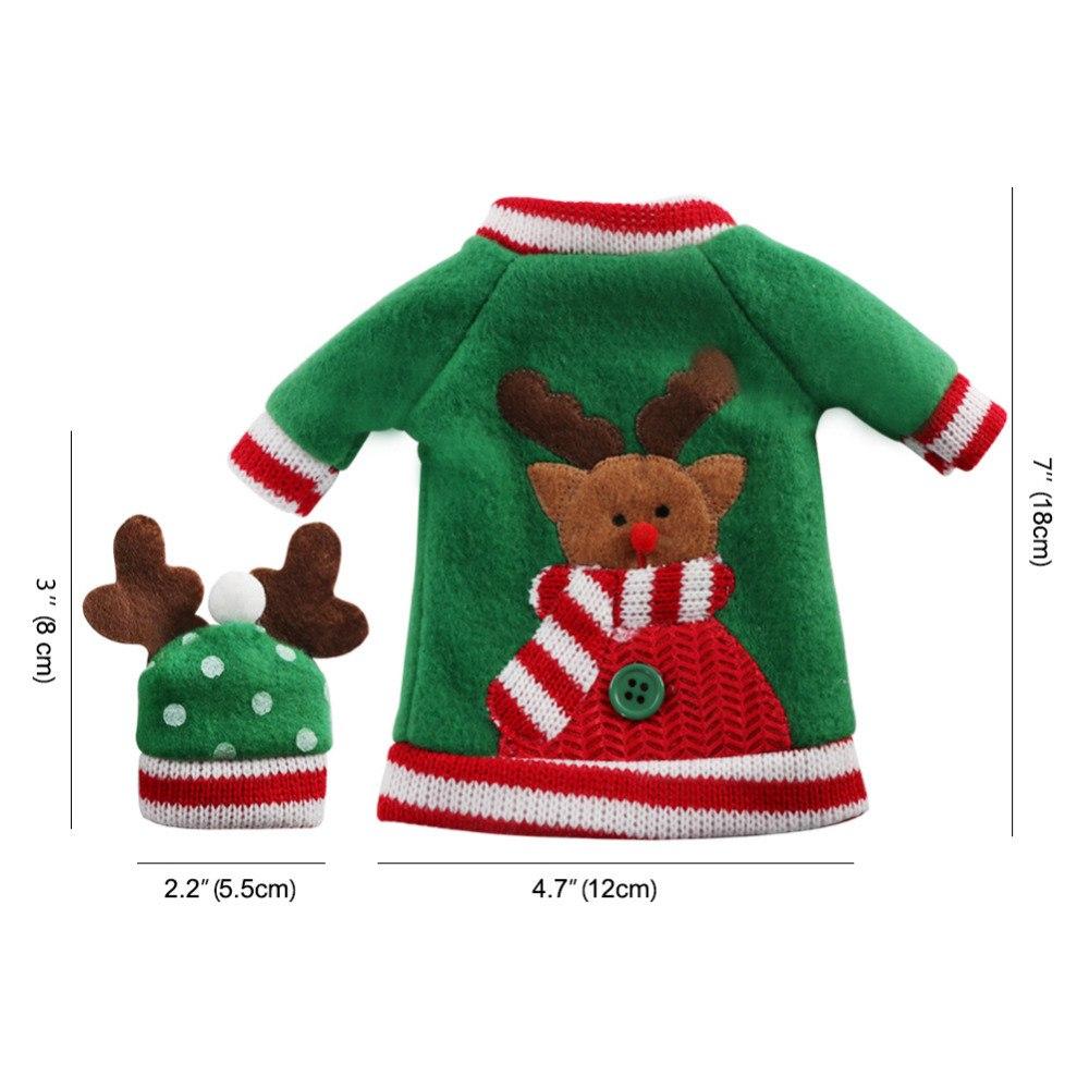 Red Wine Bottle Covers - Christmas & New Year Party Decoration Supplies