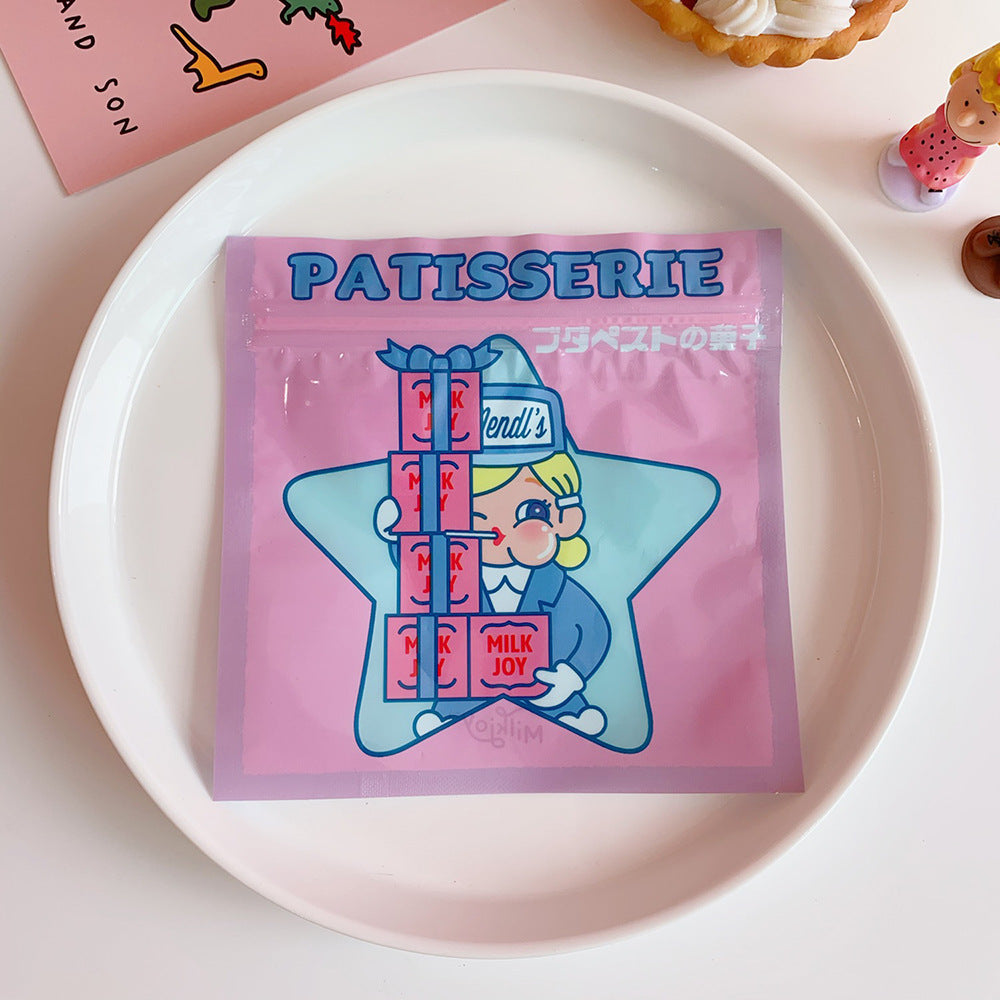 Cute Girl Packaging Ziplock Bags – Small Storage, Snack & Jewelry Gift Bags