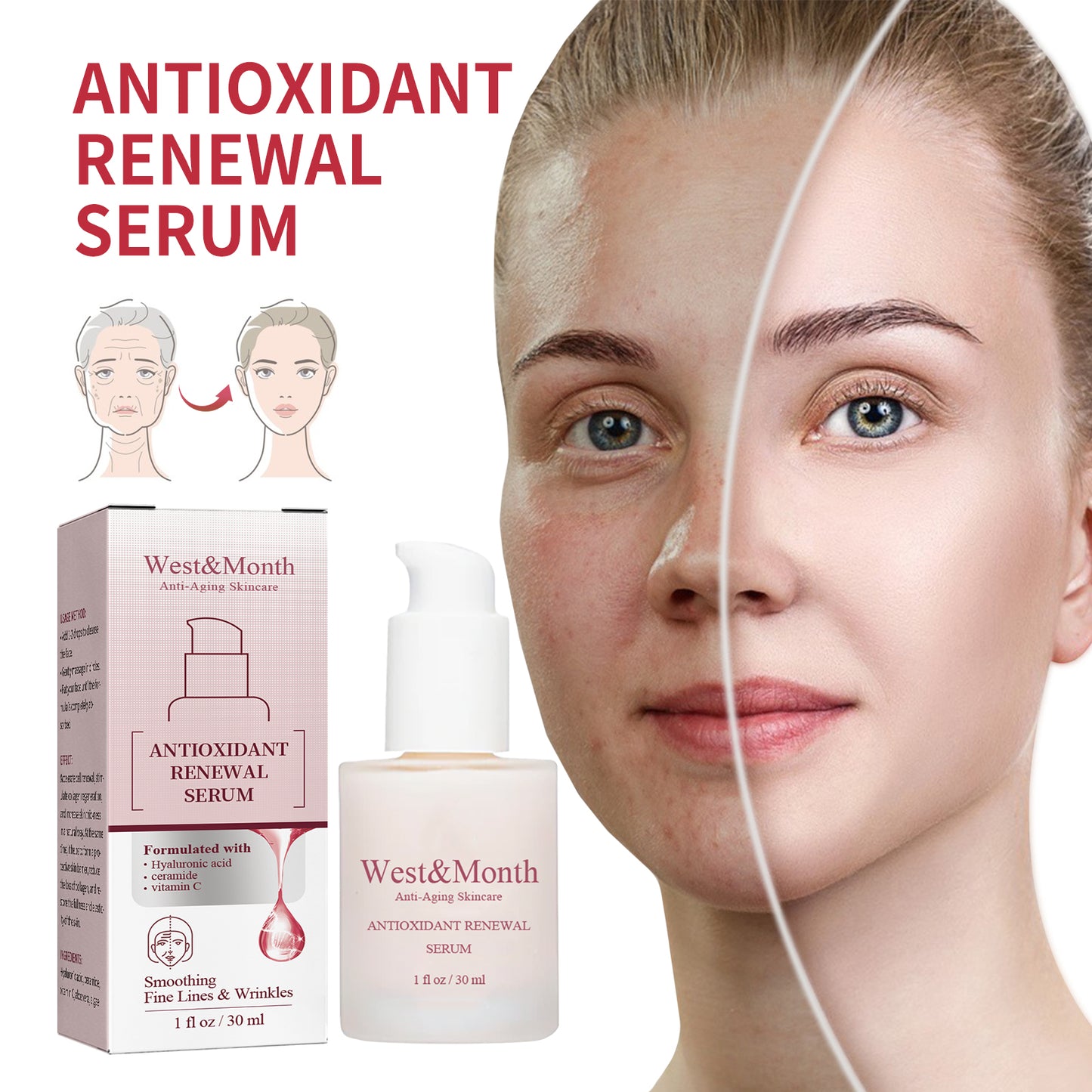Antioxidant Renewal Serum – Moisturizing, Firming & Line-Reducing Care