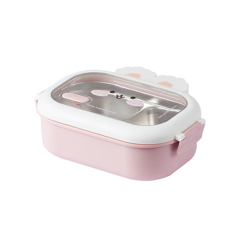 Cartoon Cute Insulation Stainless Steel Compartment Lunch Box