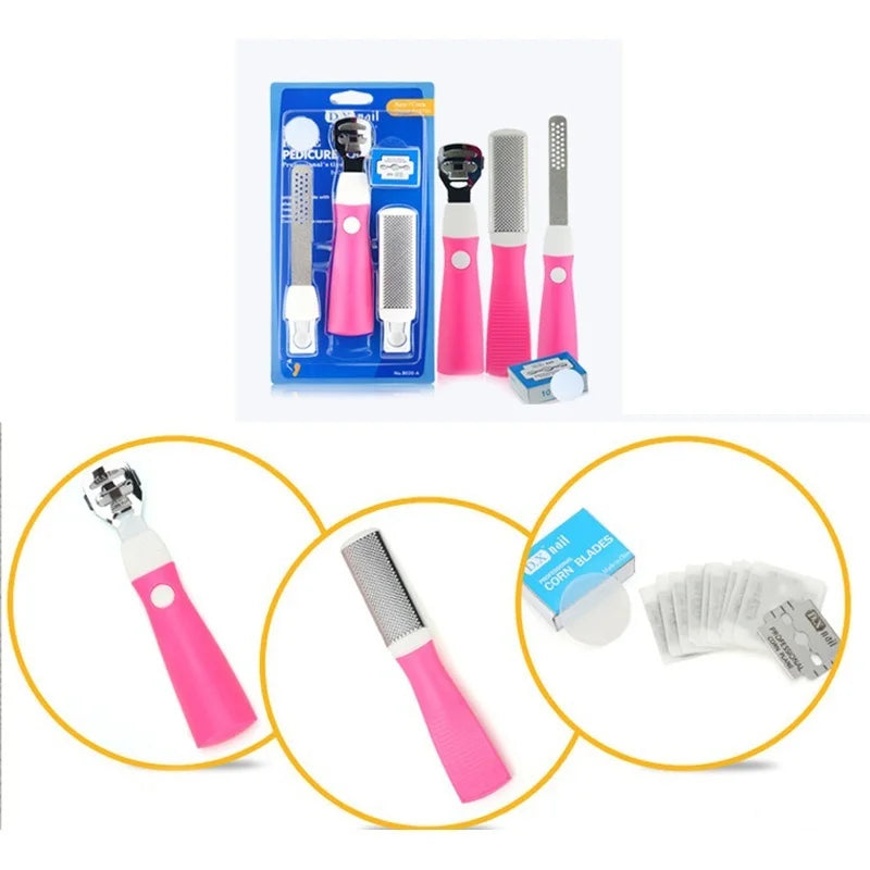 Nail & Foot Care Tool Set – Foot File, Dead Skin & Callus Remover Scraper with Pedicure Rasp & Cuticle Pusher