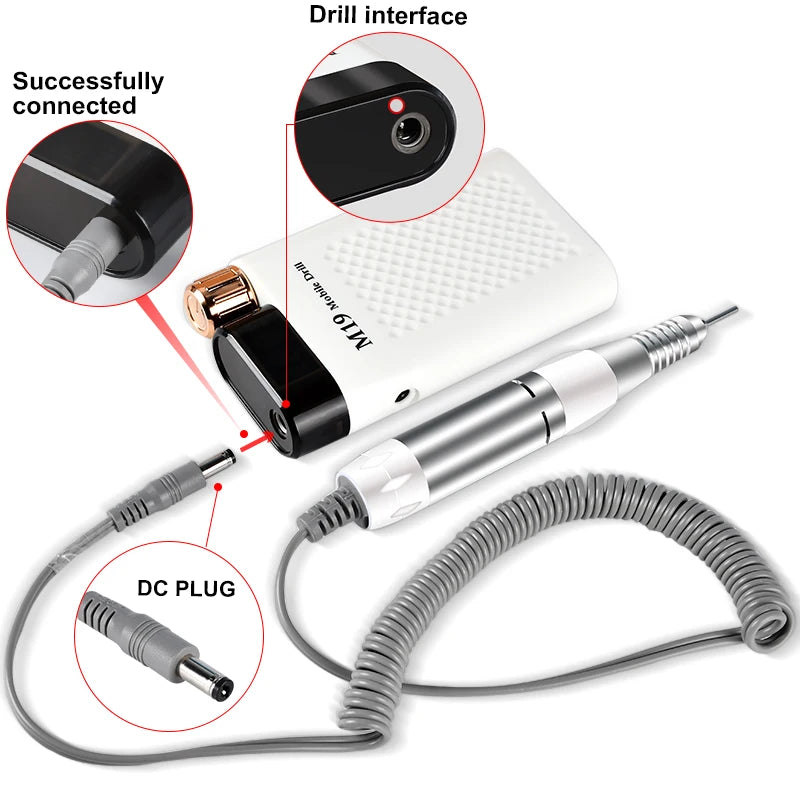 Electric Nail Drill Handpiece – File, Polish & Grinding Tool for Nail Art