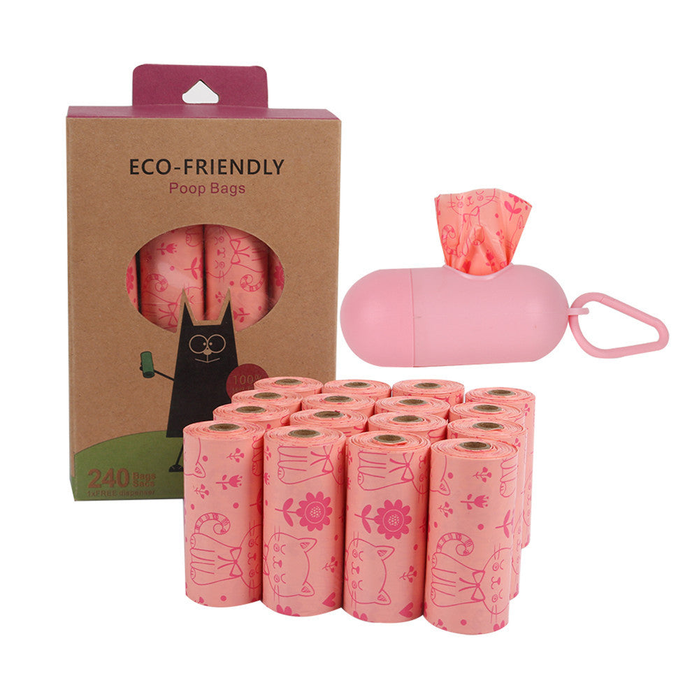 Biodegradable pet garbage bags lemon scented dog fecal collection bags eco-friendly