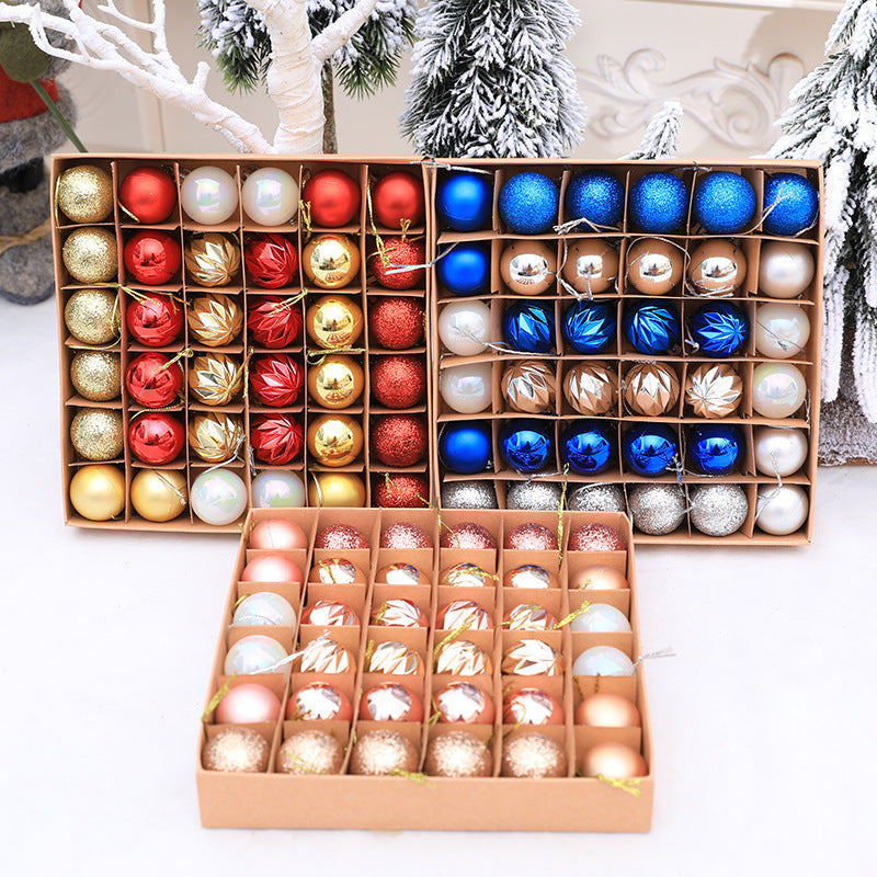 Christmas balls decorations set of 36 mixed ornaments Australia