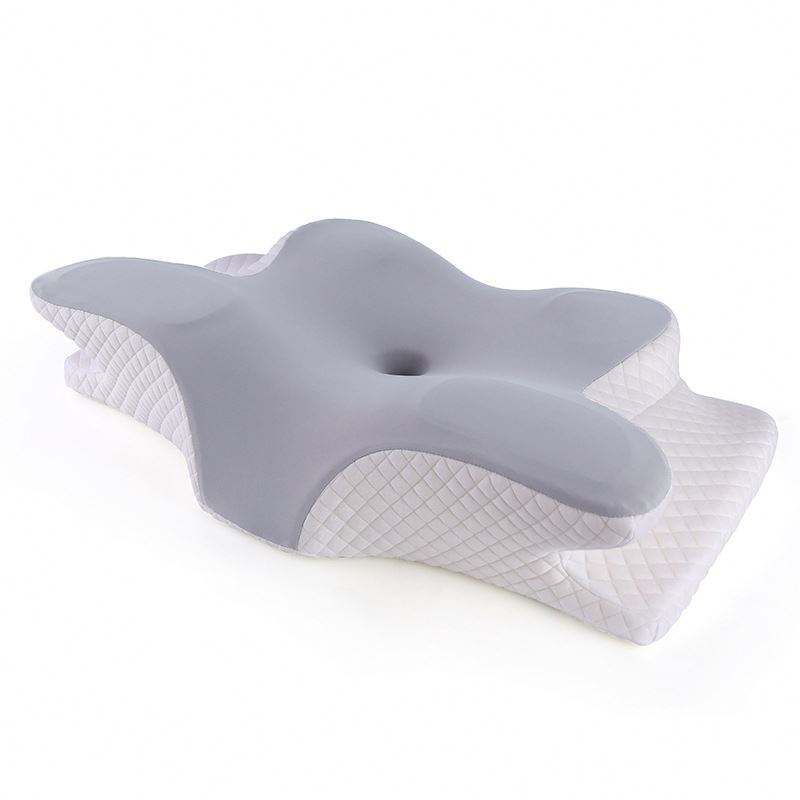 Ergonomic cervical orthopedic contour memory foam pillow for sleeping and neck pain relief