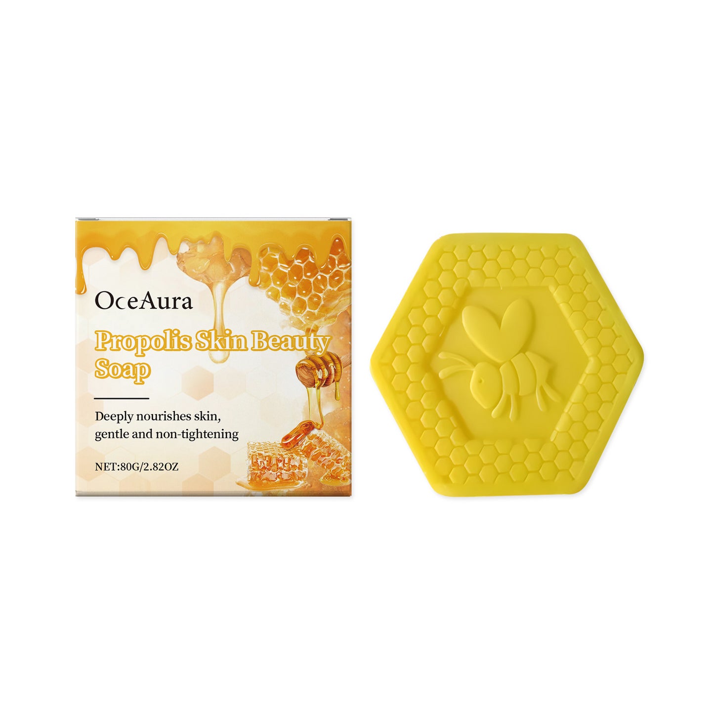 OceAura Propolis Beauty Bath Soap – gently cleanses and nourishes body skin with a delicate, fragrant touch