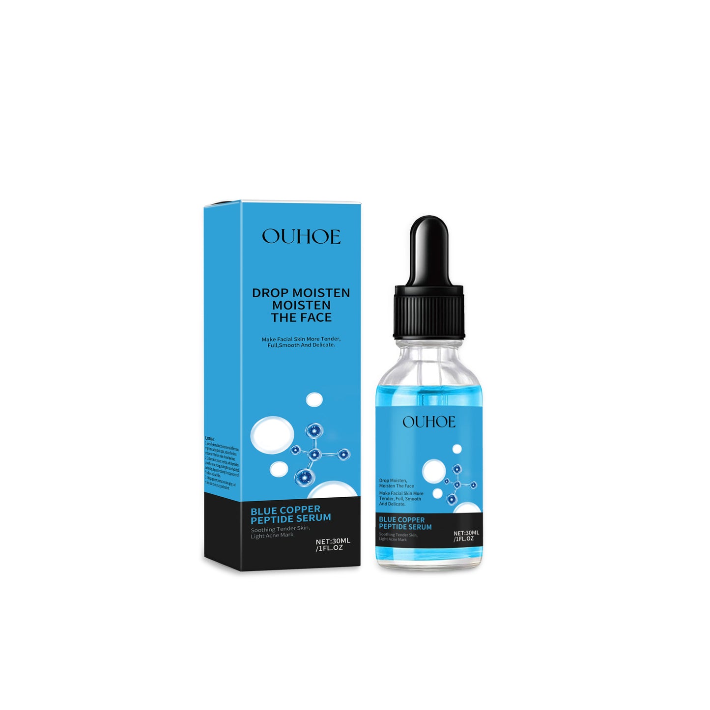 OUHOE blue copper serum – moisturizing and firming treatment for youthful facial skin