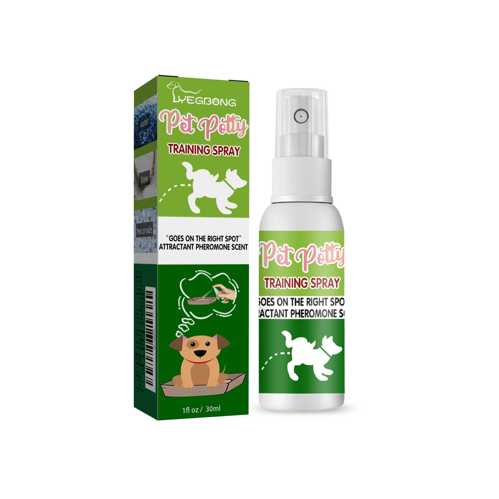 Pet toilet training spray 30ml defecation induction and waste positioning agent