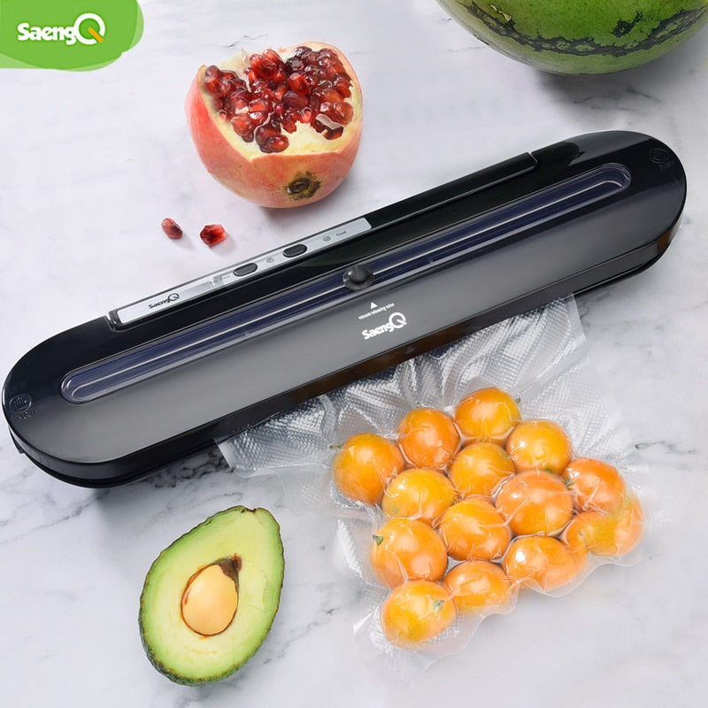 saengQ vacuum food sealer 220V 110V automatic household and commercial packaging machine with 5PCS bags
