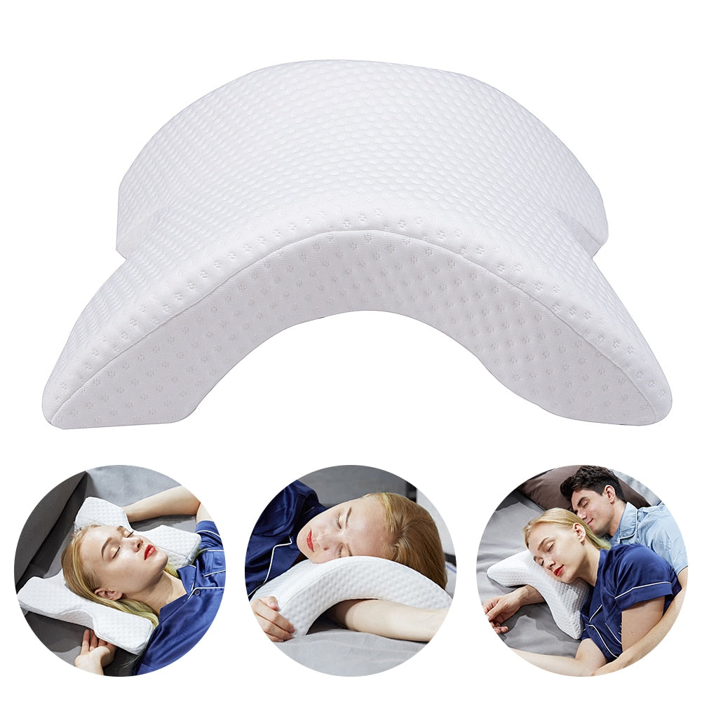 Memory foam bedding pillow anti-pressure ice silk slow rebound multifunction hand pillow for couples