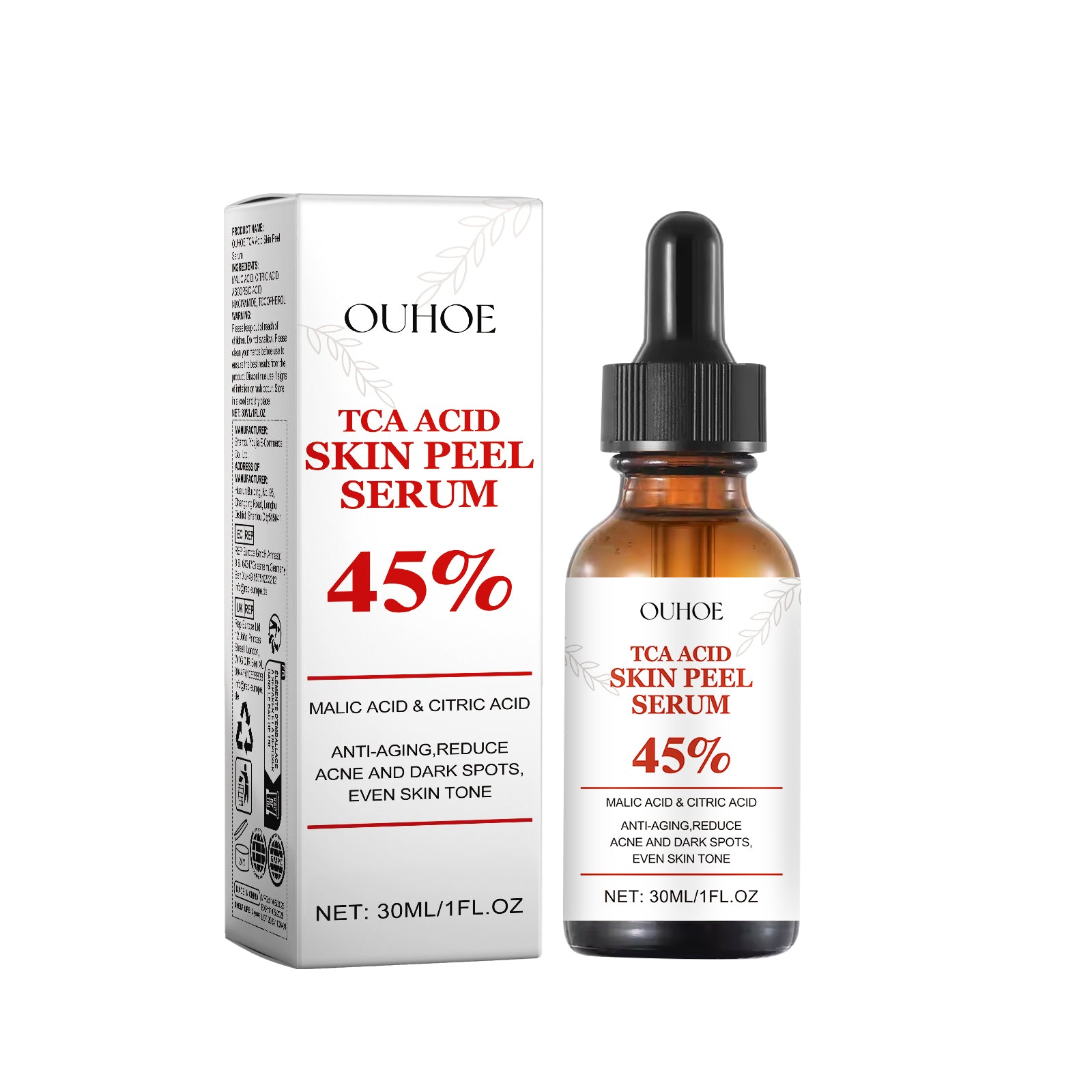 TCA acid skin peel serum – exfoliating, brightening and renewal skincare treatment