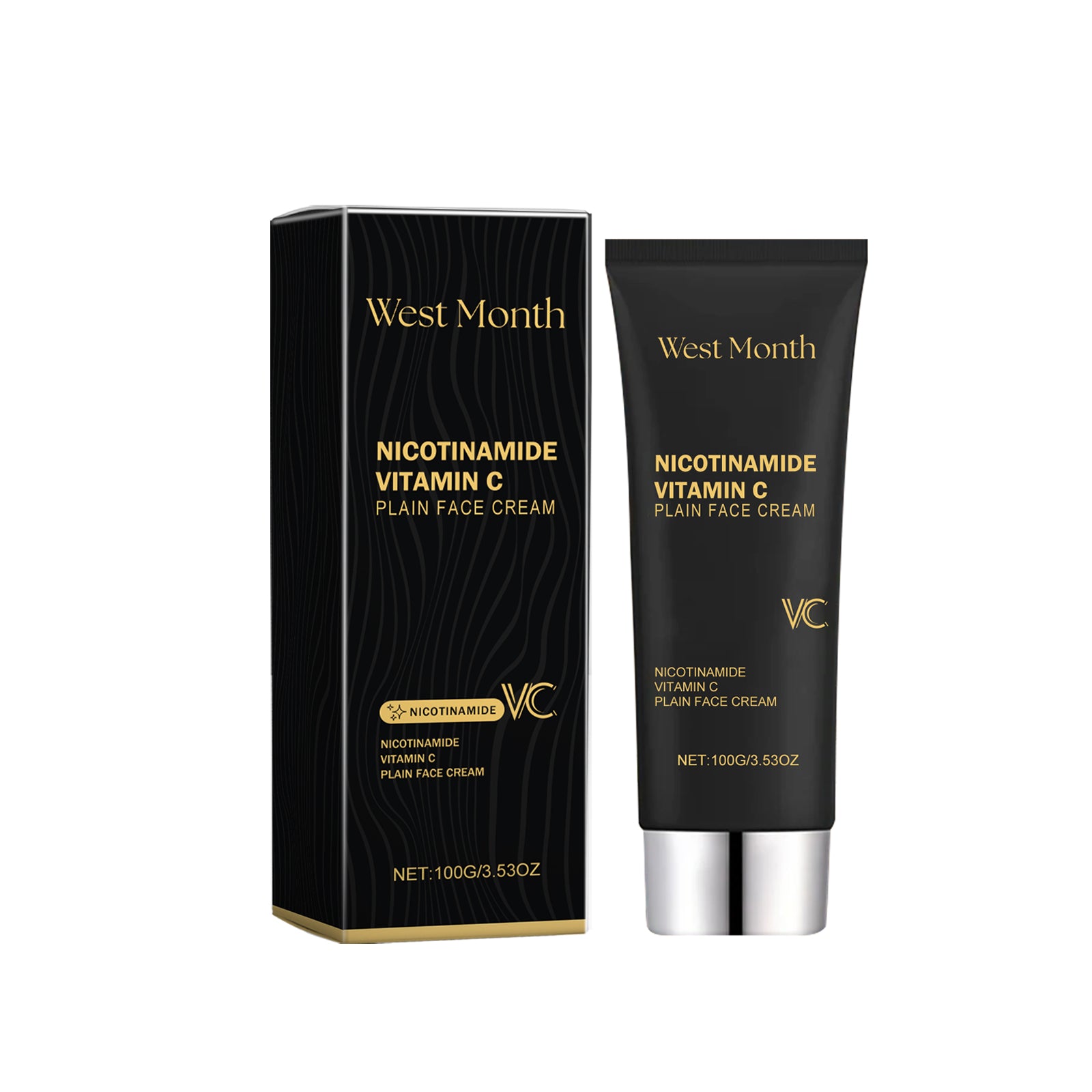 West&Month Plain Face Cream – brightening tone-up cream with natural concealer effect for smooth, radiant skin