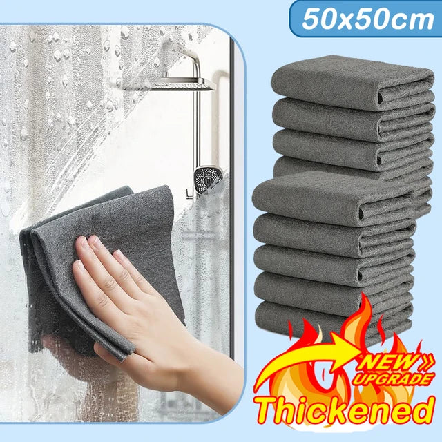 1–10PCS Magic Cleaning Cloths – Reusable Microfiber Washing Towels for Kitchen & Household