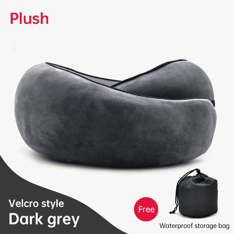 Memory Foam Neck Travel Pillow Soft 360° Head Support for Home, Plane & Car