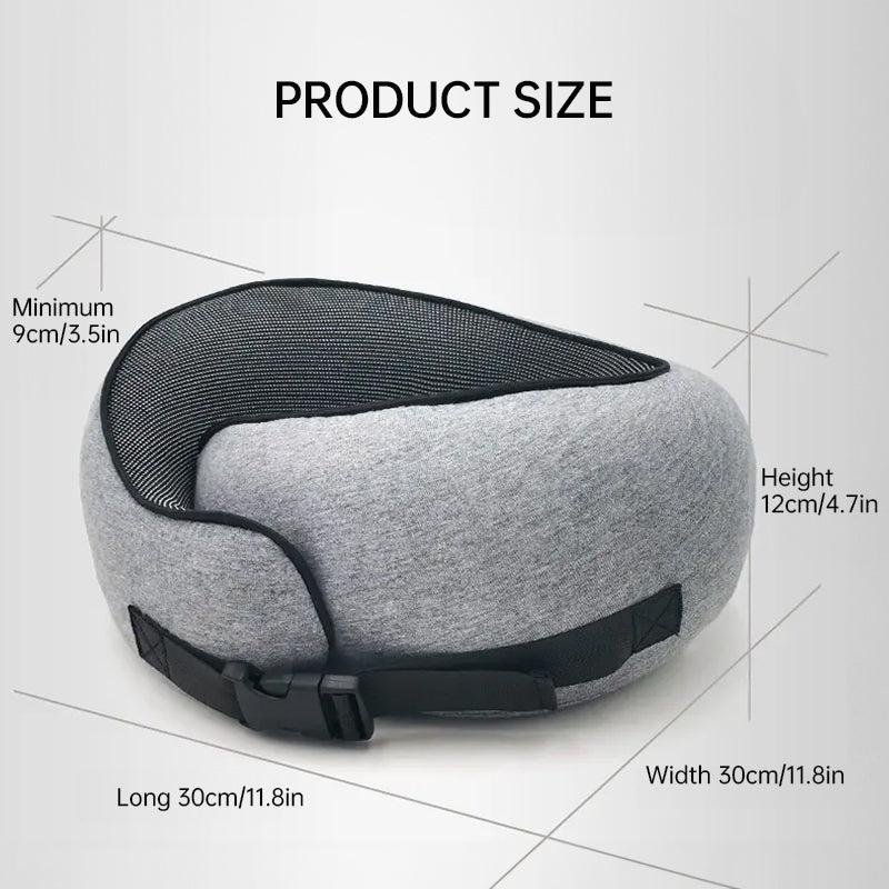 Memory Foam Neck Travel Pillow Soft 360° Head Support for Home, Plane & Car
