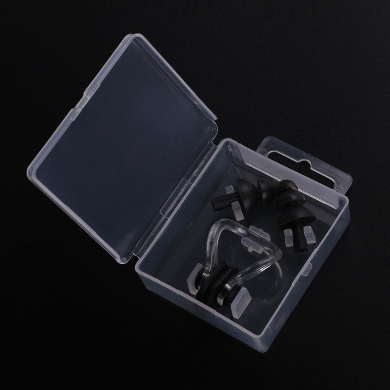 Silicone Ear Plugs & Nose Clip Set for Swimming – Waterproof Boxed Suit