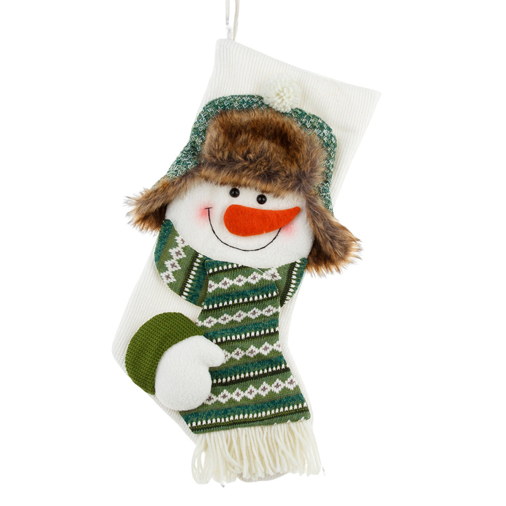 Green Christmas Socks & Candy Gift Socks - Hanging Decorations & Xmas Gifts