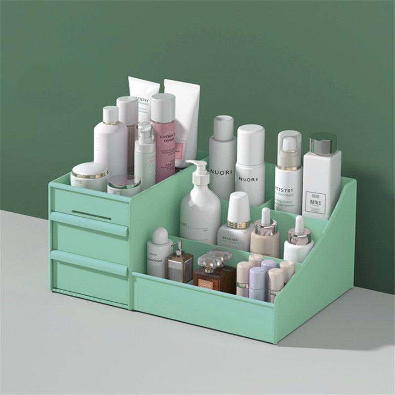 Drawer Style Cosmetic Storage Box – Tabletop Skincare & Jewellery Organiser