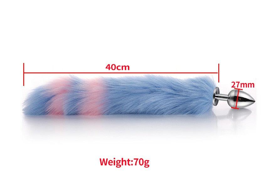 Erotic Fox Tail Anal Plug & SM Metal Set – 4 Pcs Female Pleasure Kit