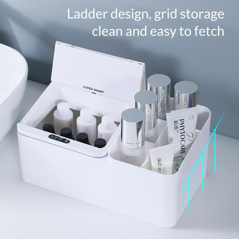 Inductive Electric Desktop Storage Box – Smart Jewellery & Skincare Organiser