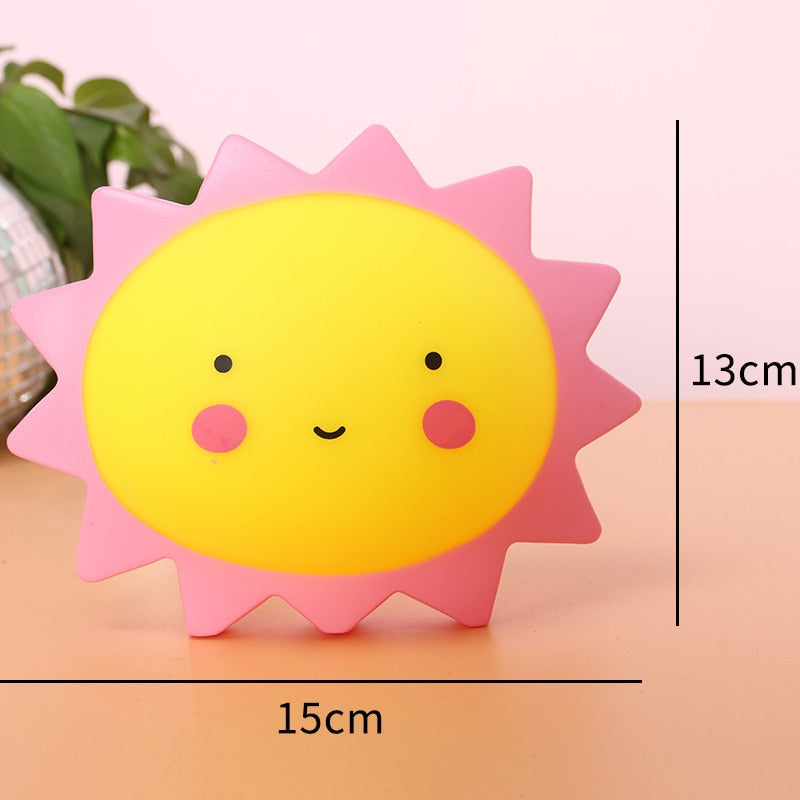 Creative Vinyl Star Night Lights - Cartoon Children’s Room Décor & Christmas Gifts