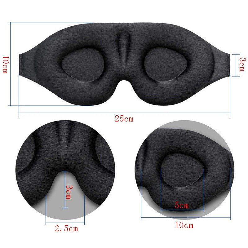 3D Three-Dimensional Sleep Eye Mask Memory Foam Blackout Breathable Eye Protection