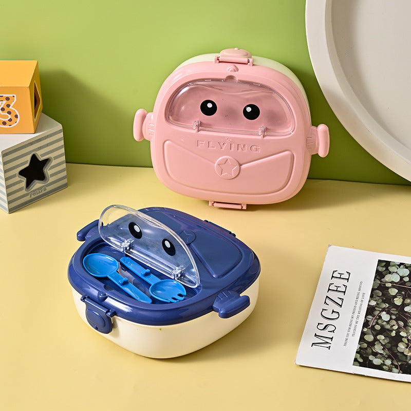 Fashion Children’s Student Portable Peter Pan Shape Compartment Lunch Box