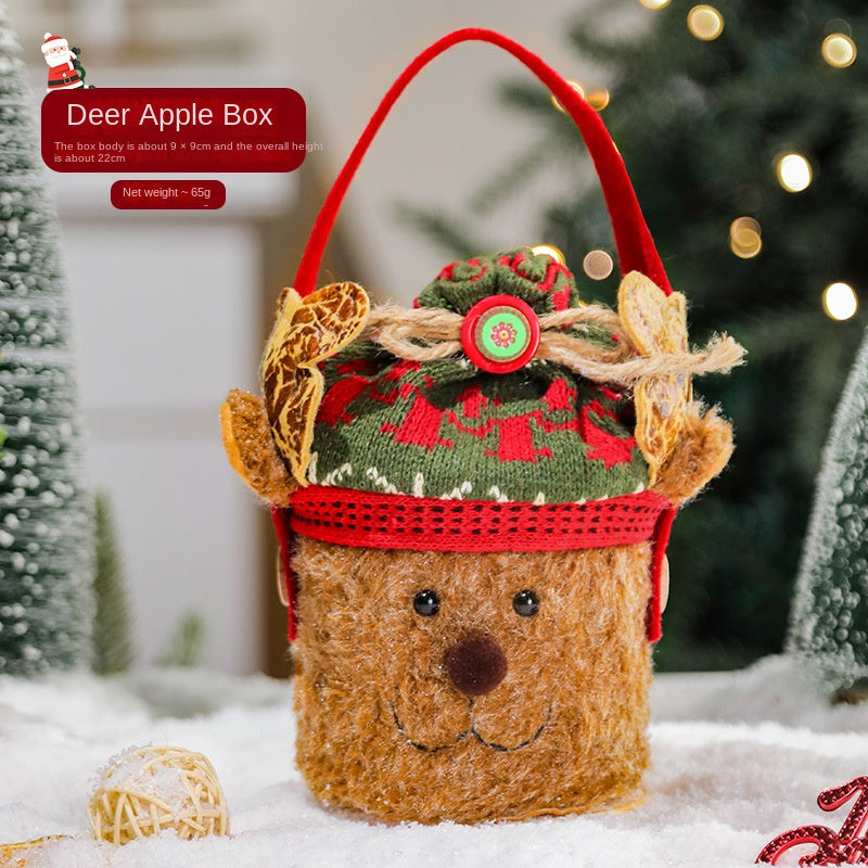 Christmas Cartoon Tote Gift Bags – Candy, Apple & Gift Packaging for Kids