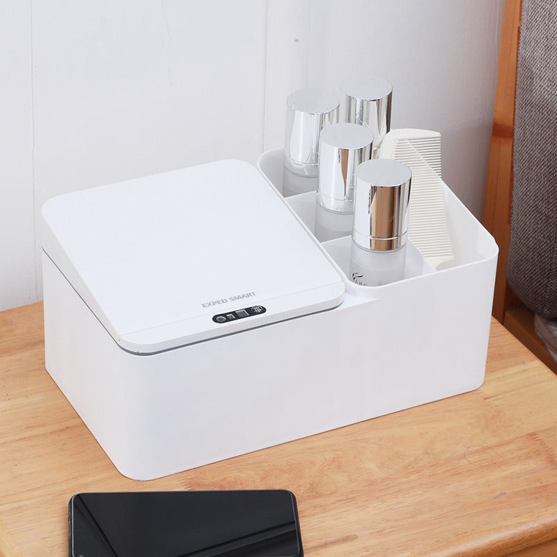 Inductive Electric Desktop Storage Box – Smart Jewellery & Skincare Organiser