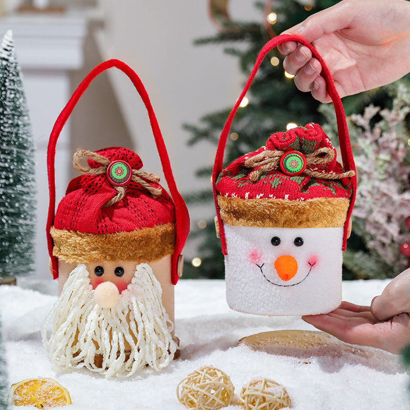 Christmas Cartoon Tote Gift Bags – Candy, Apple & Gift Packaging for Kids