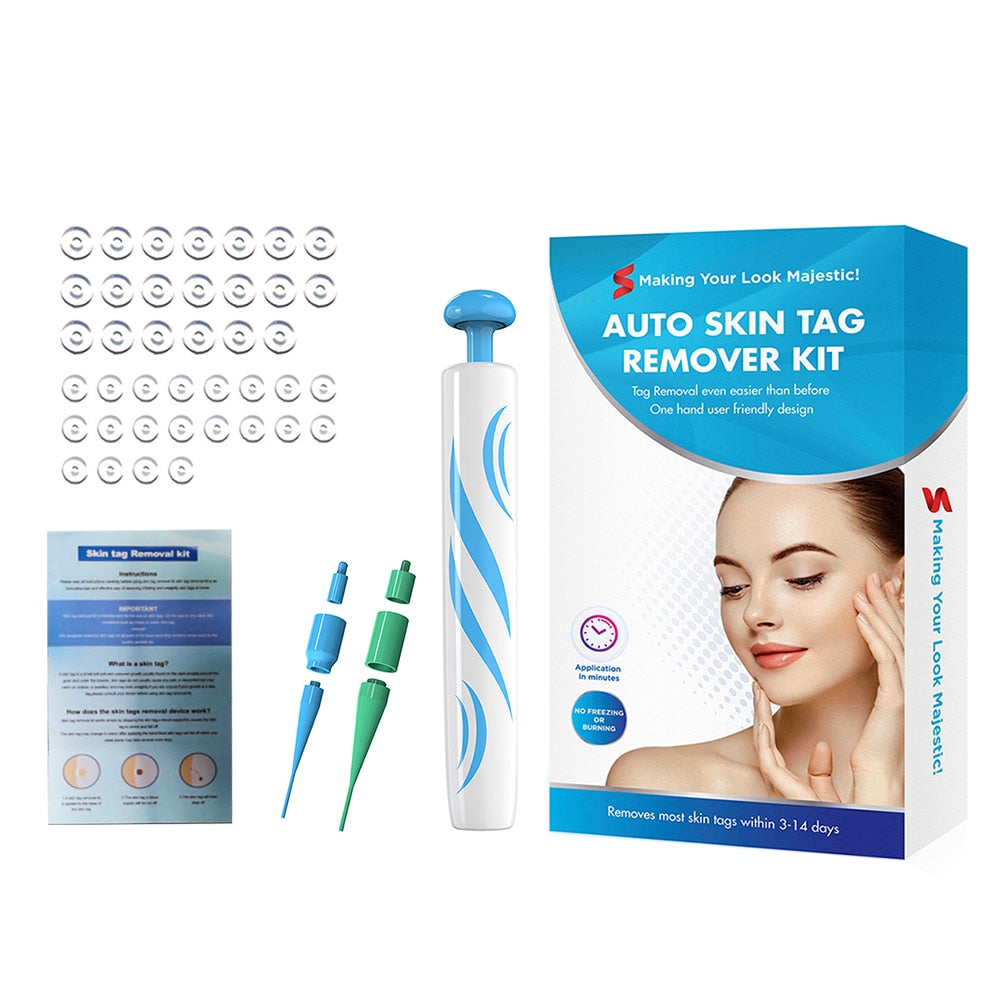 Auto Skin Tag Remover Kit - Safe Painless Wart & Mole Removal Pen