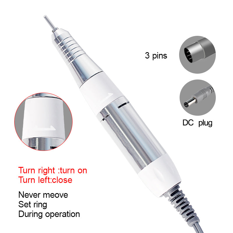Electric Nail Drill Handpiece – File, Polish & Grinding Tool for Nail Art