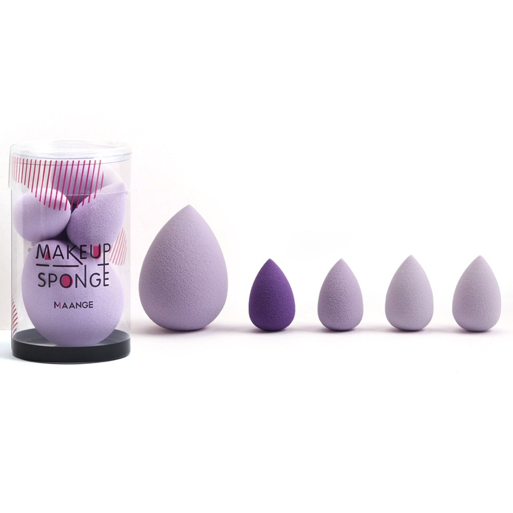 5pcs Makeup Sponge Blender Set – Cosmetic Puff for Face Foundation