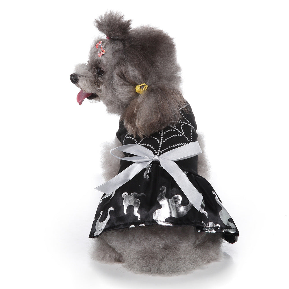 Halloween & Christmas Pet Dog Clothes - Wizard & Bat Skirt Costumes