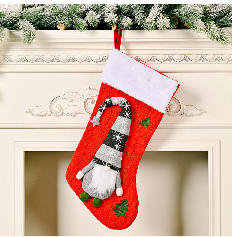 Knitted Rudolf Christmas Socks - Festive Decoration & Children’s Gifts