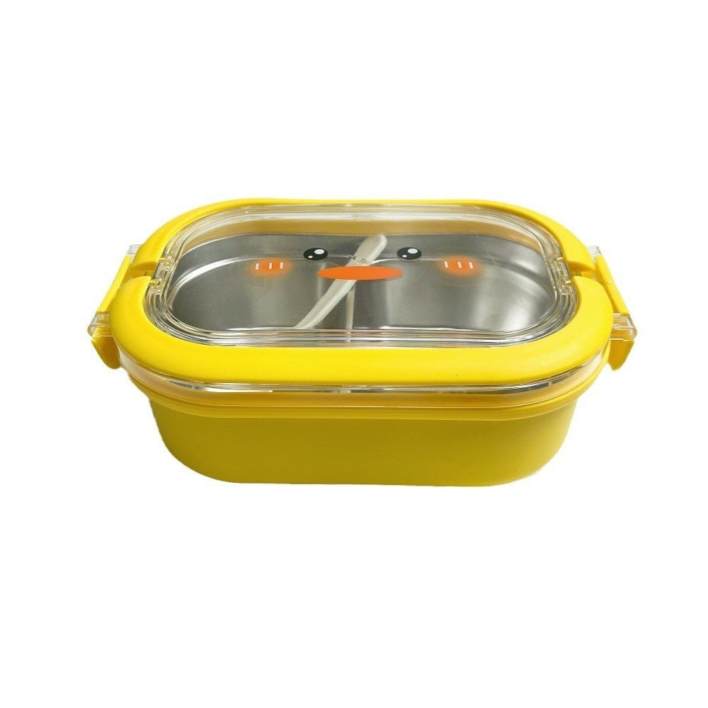 INS Style High-Value Cute Large Capacity Compartment Lunch Box with Foldable Handle