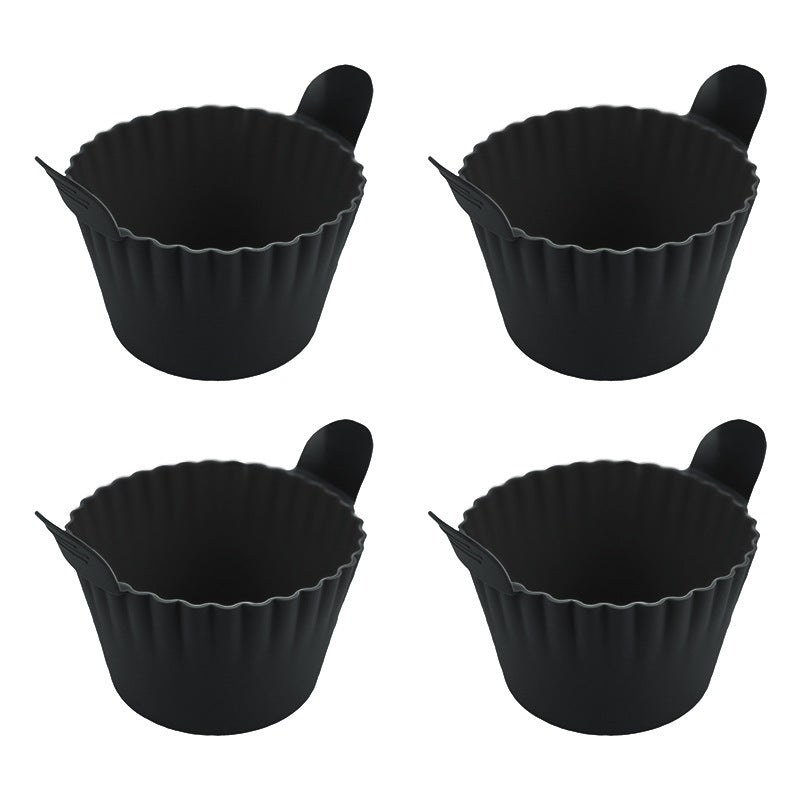 4–6pcs Reusable Silicone Air Fryer Liners & Baking Cups – Non-Stick Kitchen Tools