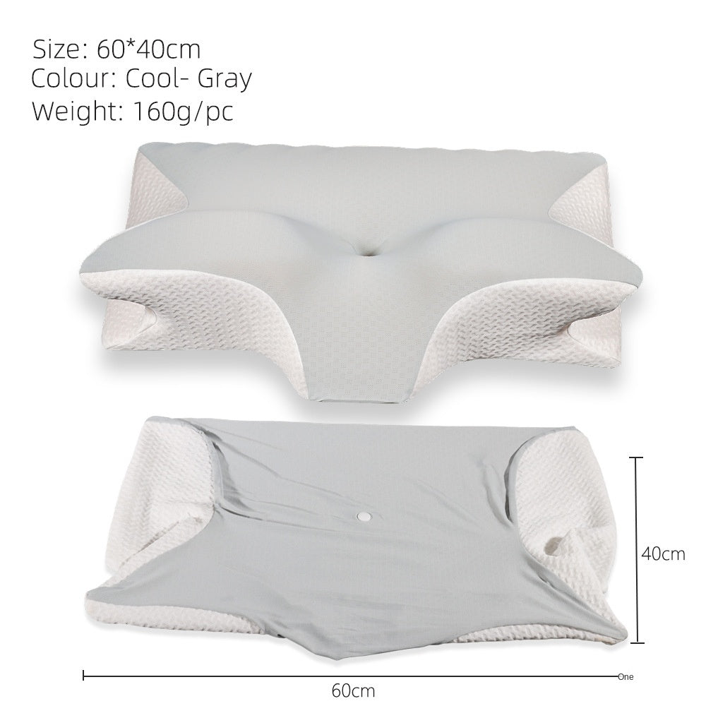 Memory Foam Pillow Case Soft Removable Washable Cover