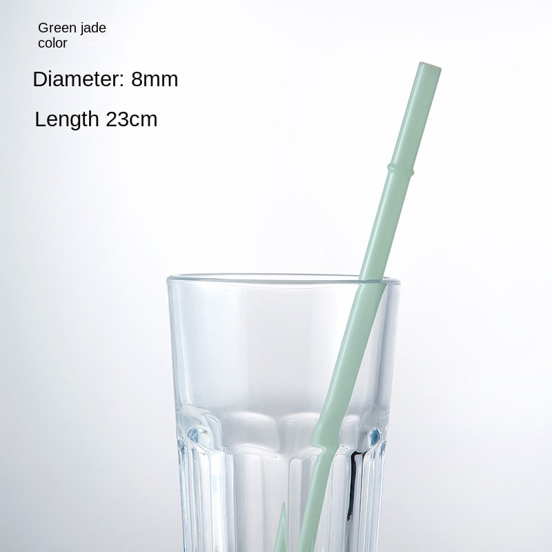 Eco-Friendly High Borosilicate Glass Straw – Durable 27cm Heat-Resistant Reusable Straw