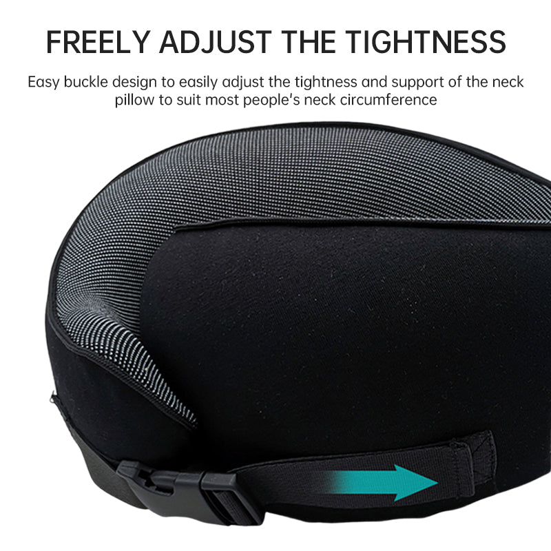 Memory Foam Neck Travel Pillow Soft 360° Head Support for Home, Plane & Car