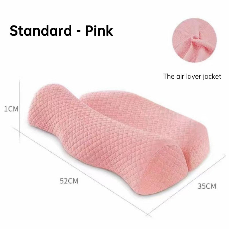 Bed Side Sleeping Pillow Neck Pain Relief Ergonomic Cervical Memory Foam