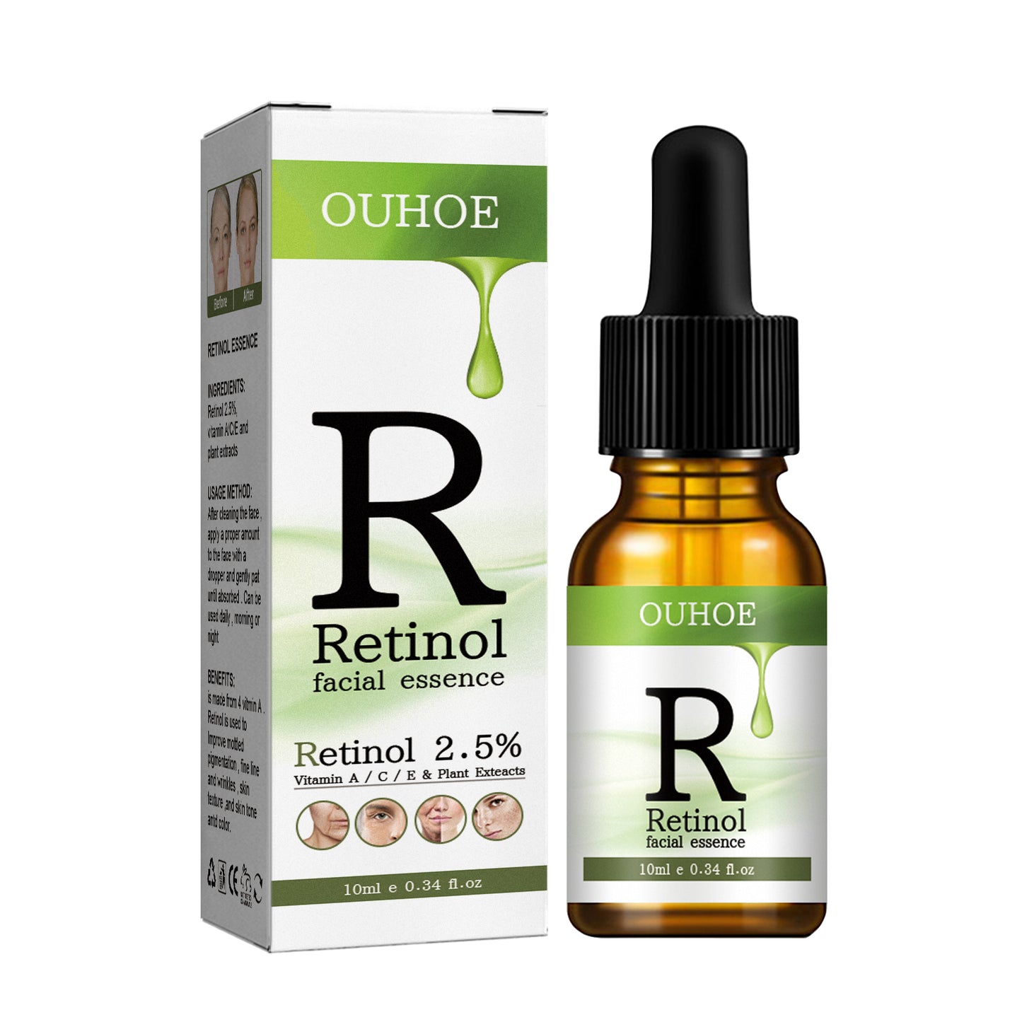 Serum Retinol, Serum dưỡng da mặt chống nhăn, làm săn chắc, sáng da, giúp da mềm mại và mịn màng