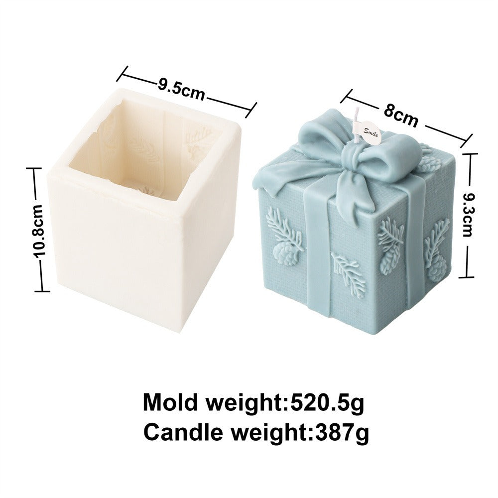 3D Christmas Tree Candle Mold - Aromatherapy Ornaments & Santa Gift Box Décor