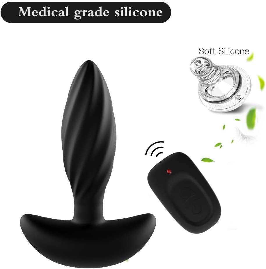 Anal Vibrators Butt Plug Trainer with 16 Vibration Modes – Waterproof Silicone for Clitoris, Vagina & Anal Stimulation