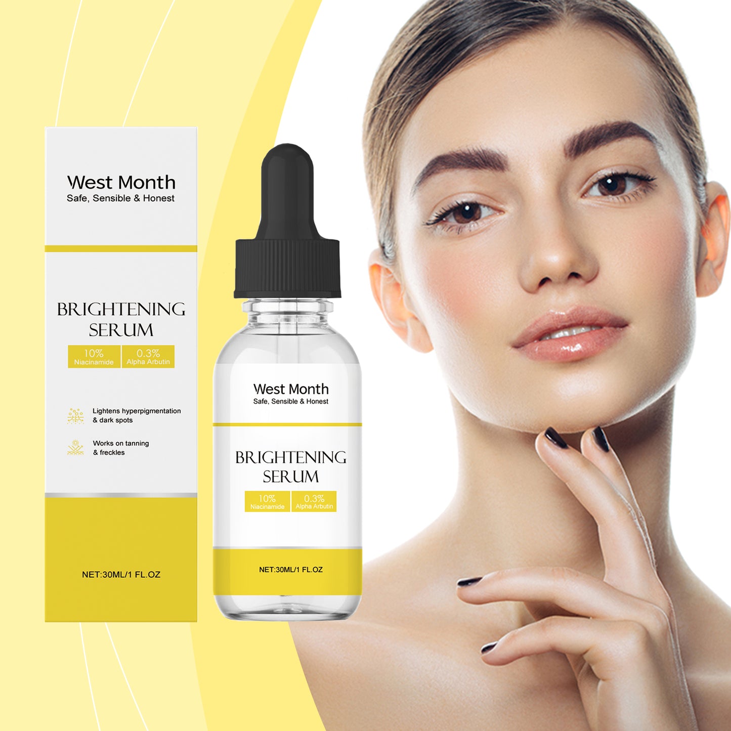 Brightening Serum – Facial Blemish Calming, Hydrating, Firming & Brightening