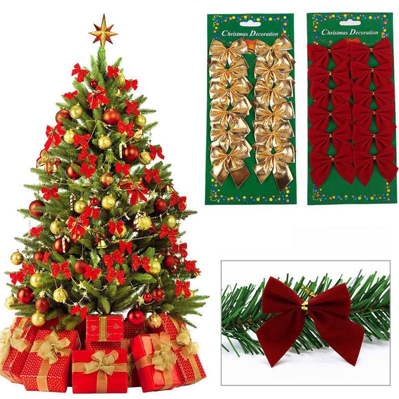 Christmas Tree Bow Decorations - Holiday Party Décor & Gifts