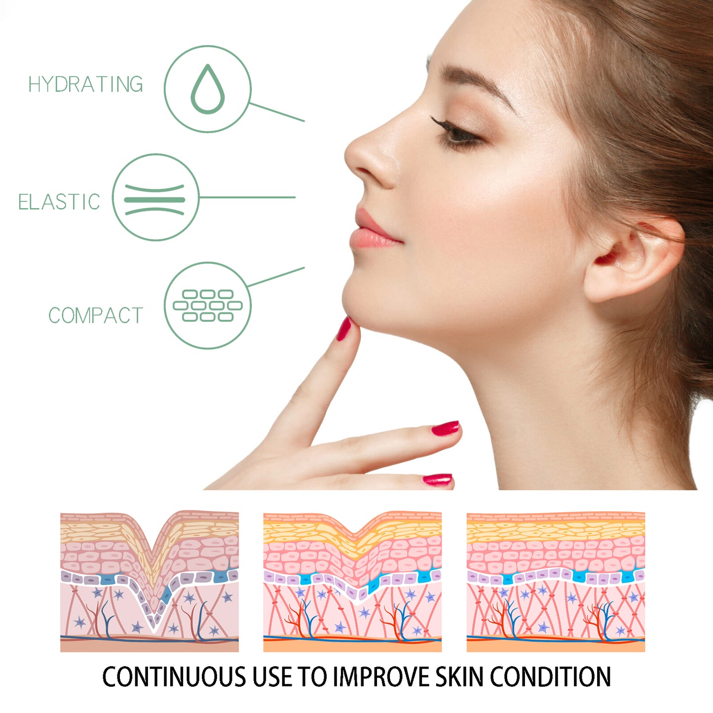 Tinh chất dưỡng ẩm, làm săn chắc và chống lão hóa cho da mặt, chống nhăn.