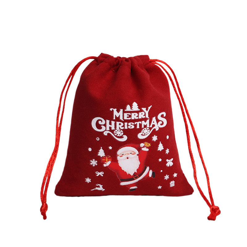Christmas Gift Drawstring Bags – Velvet & Linen Pouches for Jewelry, Bracelets & Candy