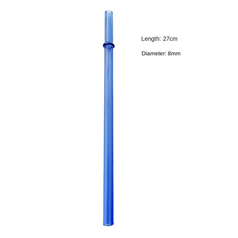 Eco-Friendly High Borosilicate Glass Straw – Durable 27cm Heat-Resistant Reusable Straw
